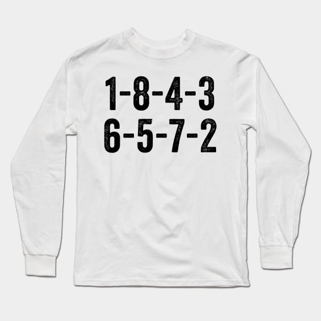 1-8-4-3-6-5-7-2 Firing Order - Funny Long Sleeve T-Shirt by LMW Art